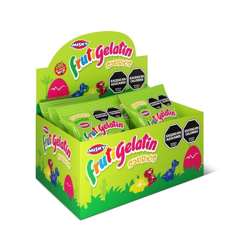 FRUTIGELATIN 12U 25G SAURIOS