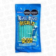 BULL DOG REGALIZ 12U 75G FRAMBUESA