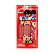 BULL DOG REGALIZ 12U 75G FRUTILLA
